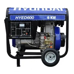 GENERADOR A DIESEL HYUNDAI 5.5 KW MOTOR 10 HP MONOFÁSICO