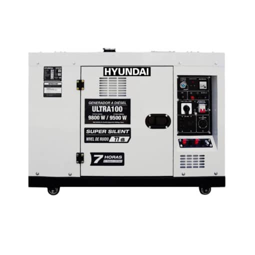 generador estacionario diesel hyundai 9.8kw 17hp ultra100