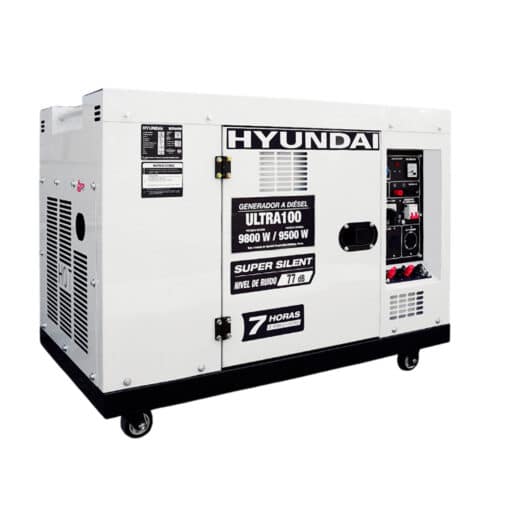 generador estacionario diesel hyundai 9.8kw 17hp ultra100