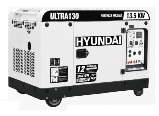 generador estacionario diesel hyundai 13500w 23hp ultra130