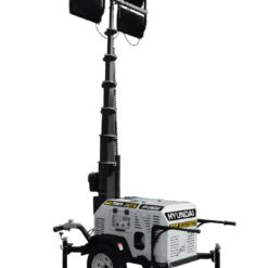 torre de luz hyundai con chasis y remolque lampara led 4x400w diesel titan70